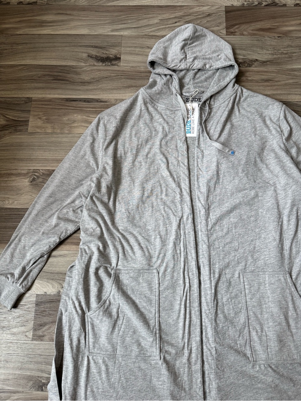 NWT Dude Robe Gray Robe Size Large/Extra Large - Picture 2 of 9